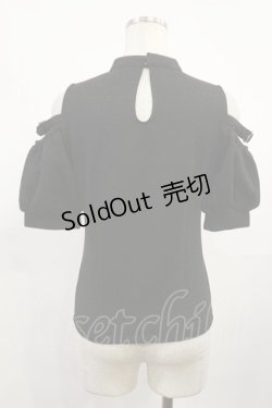 画像2: EATME / ベルトデザインオープンショルダーリブTOP Free ブラック/ピンク H-25-08-02-1036-LO-TO-NS-ZH