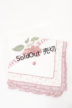 画像1: WONDERFUL WORLD / チェリースカーフ  オフ H-25-08-02-1039-LO-ZA-NS-ZH