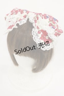 画像1: BABY,THE STARS SHINE BRIGHT / Strawberry Garden柄カチューシャ  オフ白 H-25-08-02-1041-BA-AC-NS-ZH