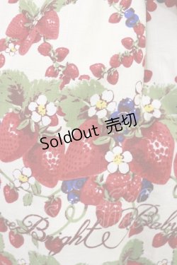 画像4: BABY,THE STARS SHINE BRIGHT / Strawberry Garden柄ジャンパースカートI Free オフ白 H-25-08-02-1004-BA-OP-NS-ZH