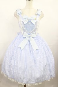 Angelic Pretty / Lovely a・la・modeジャンパースカート Free サックス H-25-08-02-1006-AP-OP-NS-ZH