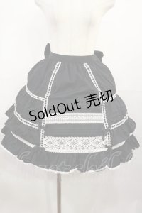 Angelic Pretty / 2重フリルピンタックスカート Free ブラック H-25-08-02-1009-AP-SK-NS-ZH