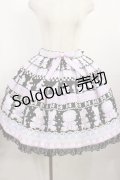Angelic Pretty / Fancy Borderスカート Free ブラック H-25-08-02-1010-AP-SK-NS-ZH