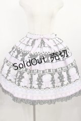 Angelic Pretty / Fancy Borderスカート Free ブラック H-25-08-02-1010-AP-SK-NS-ZH