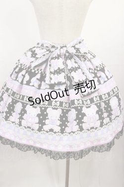 画像2: Angelic Pretty / Fancy Borderスカート Free ブラック H-25-08-02-1010-AP-SK-NS-ZH