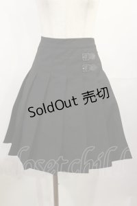 Fi.n.t / ベルト使いプリーツスカート Free BLACK H-25-08-02-1016-CA-SK-NS-ZH