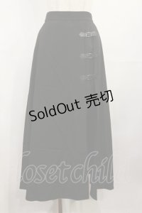 EATME / ベルテッドフレアスカート S ブラック H-25-08-02-1021-LO-SK-NS-ZH