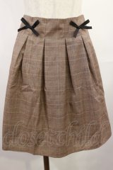 evelyn / チェックスカート M ブラウン H-25-08-02-1024-LO-SK-NS-ZH