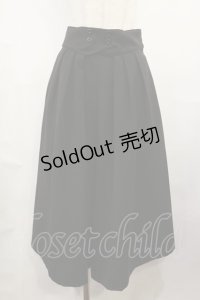 F&A / ウエストダブル釦ロングキュロット Free BLACK H-25-08-02-1025-LO-PA-NS-ZH