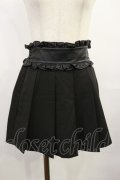 Jamie エーエヌケー / ウエスト合皮プリーツスカパン M ブラック H-25-08-02-1026-LO-SK-NS-ZH