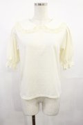 m petit by misako / NINA'sコラボ襟付きプルオーバー M オフ H-25-08-02-1029-LO-TO-NS-ZH