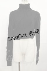 Jamie エーエヌケー / バタフライネックレス付きケーブルニット M ブラック H-25-08-02-1030-LO-TO-NS-ZH