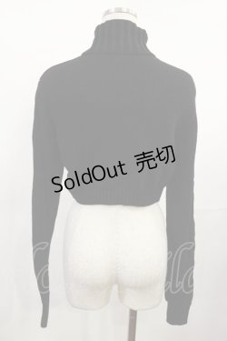 画像2: Jamie エーエヌケー / バタフライネックレス付きケーブルニット M ブラック H-25-08-02-1030-LO-TO-NS-ZH