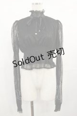 EATME / シャーリングレースブラウス Free ブラック H-25-08-02-1031-LO-TO-NS-ZH