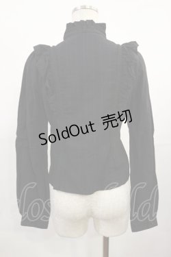 画像2: EATME / ラッフルブラウス Free ブラック H-25-08-02-1033-LO-BL-NS-ZH