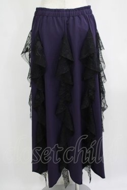 画像3: Qutie Frash / メッシュラインロングスカート  パープル H-25-08-02-050-QU-SK-KB-ZH