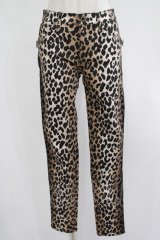 HYSTERIC GLAMOUR / LEOPARD柄スリムパンツ 28インチ ブラウン H-25-08-02-051-PU-PA-KB-ZH