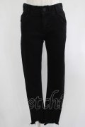 Candy Stripper / TATTERED HEM SKINNY DENIM S ブラック H-25-08-02-053-PU-PA-KB-ZH