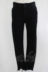Candy Stripper / TATTERED HEM SKINNY DENIM S ブラック H-25-08-02-053-PU-PA-KB-ZH