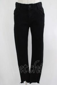 Candy Stripper / TATTERED HEM SKINNY DENIM S ブラック H-25-08-02-053-PU-PA-KB-ZH