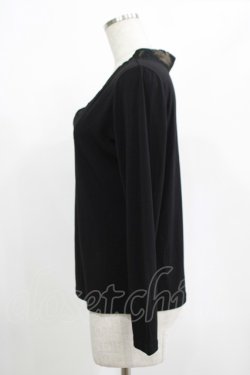 画像2: Qutie Frash / 着物衿トップス  黒×ゴールド H-25-08-02-061-QU-TO-KB-ZH