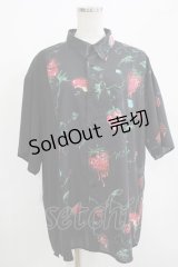 MILKBOY / DEVIL BERRYシャツ  クロベース×クロ H-25-08-02-064-MB-BL-KB-ZH