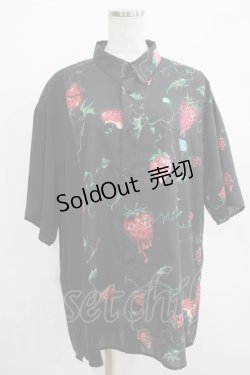 画像1: MILKBOY / DEVIL BERRYシャツ  クロベース×クロ H-25-08-02-064-MB-BL-KB-ZH