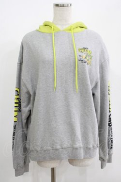 画像1: Candy Stripper / CANDYS CHUM BICOLOR HOODIE  グレー H-25-08-02-065-PU-TO-KB-ZH