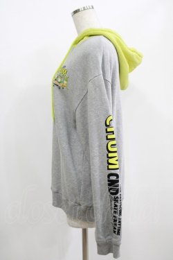 画像2: Candy Stripper / CANDYS CHUM BICOLOR HOODIE  グレー H-25-08-02-065-PU-TO-KB-ZH
