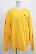 Candy Stripper / TIE DYE DEAD BEAR SWEAT 2 GOLD YELLOW H-25-08-02-067-PU-TO-KB-ZH