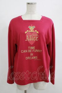 Jane Marple / ALICEロングスリーブカットソー  ローズ H-25-08-02-069-JM-TO-KB-ZH