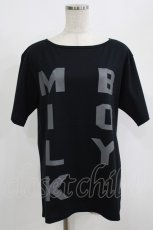 画像1: MILKBOY / BIGLOGO TEE  黒 H-25-08-02-070-MB-TO-KB-ZT003 (1)