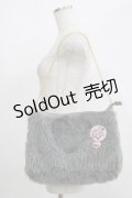 Katie / FUR bag  グレー H-25-08-02-075-LO-BG-KB-ZH