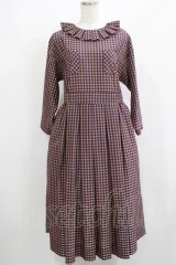 Jane Marple / アンデュラントチェックコレットドレス  マゼンタ H-25-08-02-008-JM-OP-KB-ZH