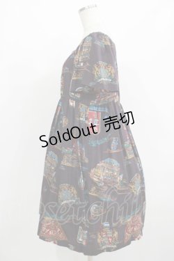 画像2: Jane Marple / スーベニアエンブレムワンピース  ボルドー H-25-08-02-009-JM-OP-KB-ZH