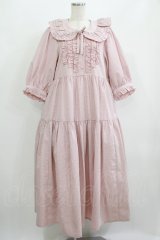 Candy Stripper / SHIRLEY FRILL DRESS  ピンク H-25-08-02-012-PU-OP-KB-ZH