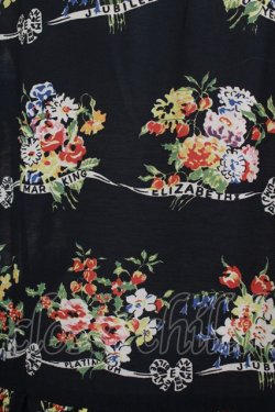 画像4: Jane Marple / Jubilee flowersサテンカラードレス  ブラック H-25-08-02-018-JM-OP-KB-ZH