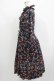 画像2: Jane Marple Dans Le Salon / Flowers of Jouy layered dress  ネイビー H-25-08-02-023-JM-OP-KB-ZH (2)