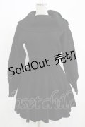 NICE CLAUP / ニットワンピース Free ブラック H-25-08-03-029-PU-OP-NS-ZH