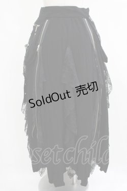 画像3: Qutie Frash / 蜘蛛の巣レースロングスカート Free ブラック H-25-08-03-031-QU-SK-NS-ZH
