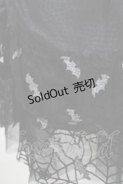 画像4: Qutie Frash / 蝙蝠チュールワンピース Free ブラック H-25-08-03-032-QU-OP-NS-ZH