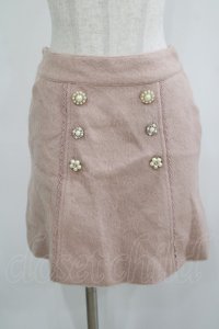 LIZ LISA / ビジューボタン台形スカート Free ピンク H-25-08-03-039-LO-SK-NS-ZH