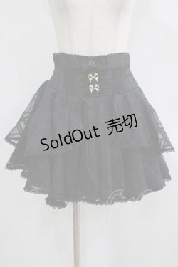 画像1: LIZ LISA / シアーチェックフレアスカパン Free ブラック H-25-08-03-041-LO-SK-NS-ZH