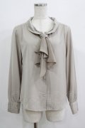 an another angelus / ラッフルボウタイブラウス Free L/KHAKI H-25-08-03-051-CA-BL-NS-ZH