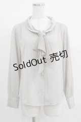 an another angelus / ラッフルボウタイブラウス Free L/KHAKI H-25-08-03-051-CA-BL-NS-ZH