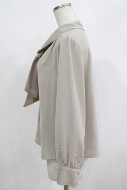 画像2: an another angelus / ラッフルボウタイブラウス Free L/KHAKI H-25-08-03-051-CA-BL-NS-ZH