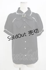 MA*RS / バックルリボンオープンブラウス Free ブラック H-25-08-03-053-EL-BL-NS-ZH