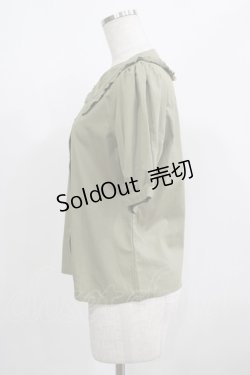 画像2: Fi.n.t / コットンレース使いビッグカラーブラウス Free KHAKI H-25-08-03-055-CA-BL-NS-ZH