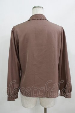 画像3: an another angelus / カットワーク刺繍ジャボ付きブラウス Free BROWN H-25-08-03-056-CA-BL-NS-ZH