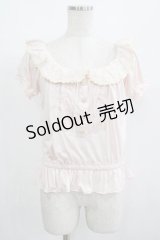 Lizmelo / レース襟トップス L ピンク H-25-08-03-057-LO-TO-NS-ZH